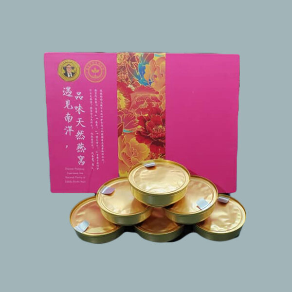 马会长优质品 天纯正鲜炖(浓缩)金丝净燕窝(200mlX5克/铝碗X6铝碗/盒)